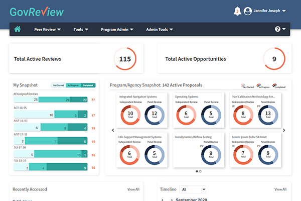 GovReview Dashboard thumbnail